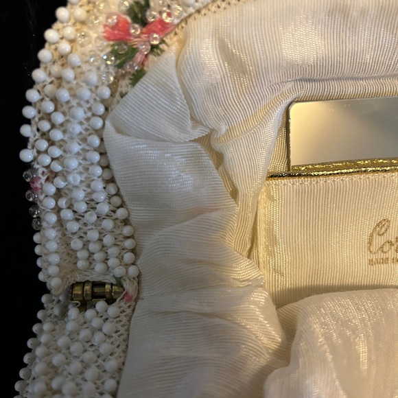 Corde bead vintage hinged bag in perfect condition - Picture 8 of 9